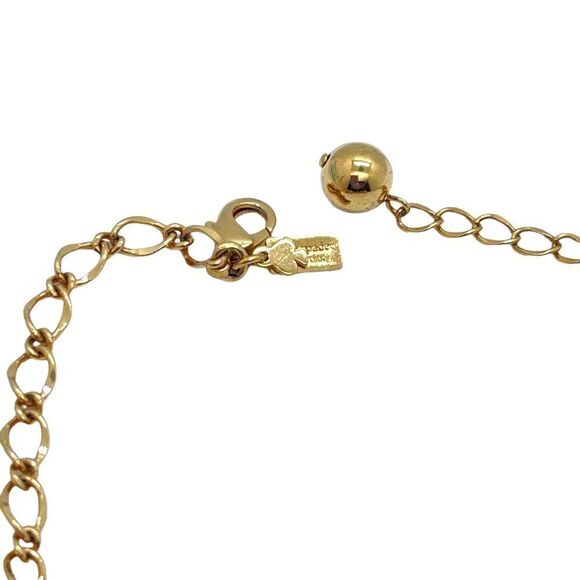 KATE SPADE 12k Gold Plated Zinnia Flower Floral 3D Rare Crystal & Faux Pearl Nec - Picture 3 of 10